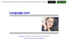 Tablet Screenshot of language.com